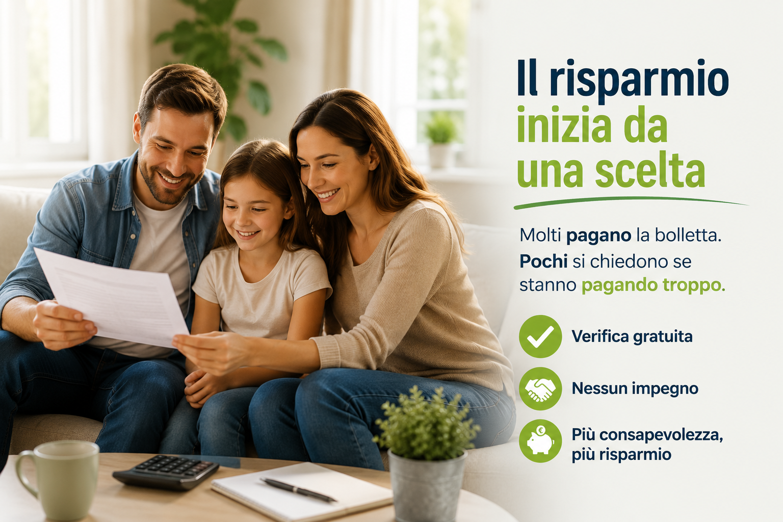 Il risparmio inizia da una scelta